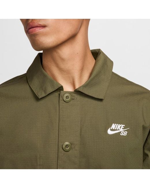 Nike Green Sb Skate Chore Jacket 'Federation Agnostic' for men
