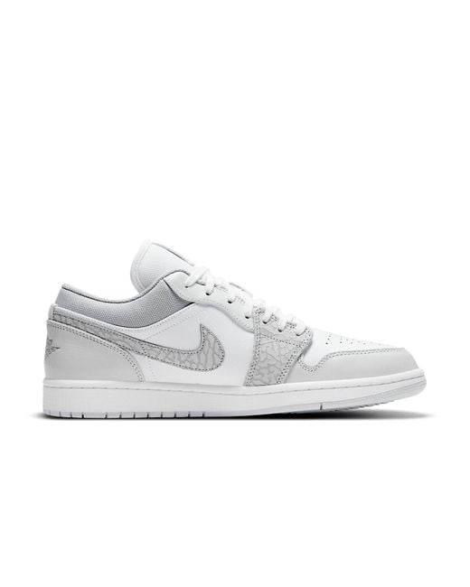 Nike White 1 Low Premium 'Elephant Print' for men