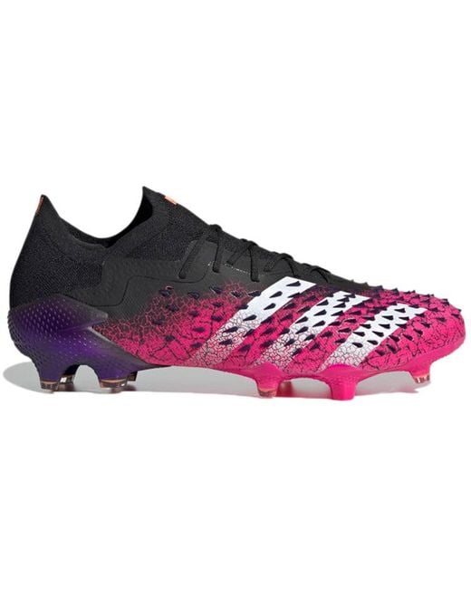Adidas Purple Predator Freak.1 Fg Demonskin Tee Shock' for men