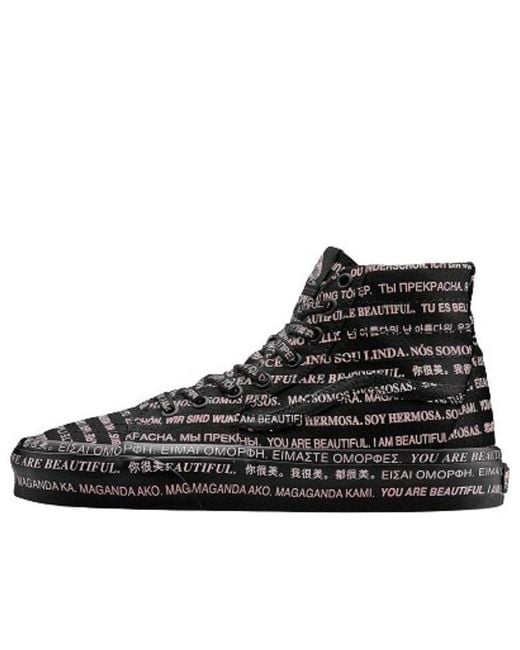 Vans Black Sk8-Hi Tapered 'We Are Beautiful for men