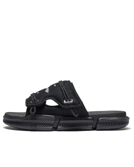 Li-ning Black Reflective Sandals for men