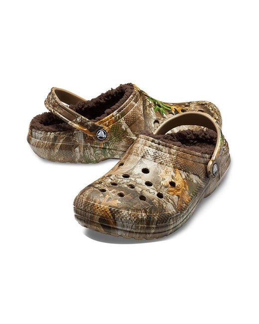 CROCSTM Brown Classic Lined Realtree Edge Clog