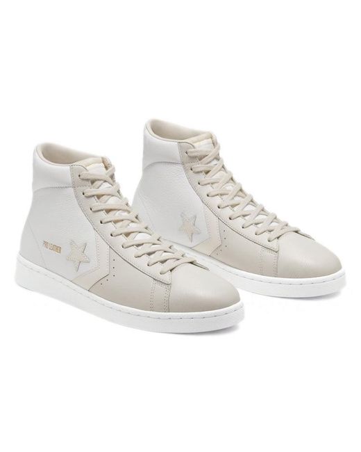 Converse White Pro Leather High 'Pale Putty' for men