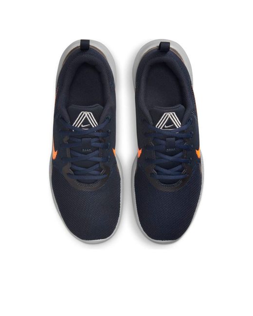 Nike Blue Flex Experience Run 'Dark Obsidian Hyper Crimson' for men