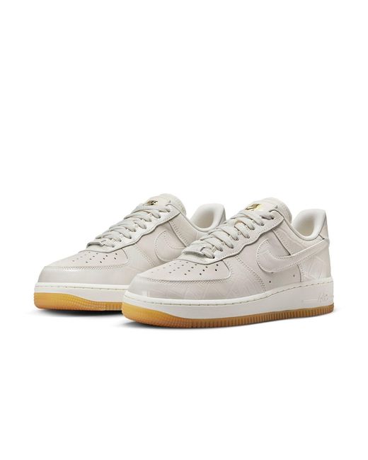 Nike White (Wmns) Air Force 1 Low '07 Gum'