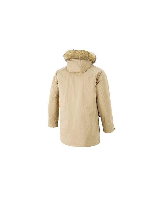 Adidas Natural Down Parka Mid-Length Stay Warm Hooded Down Jacket for men