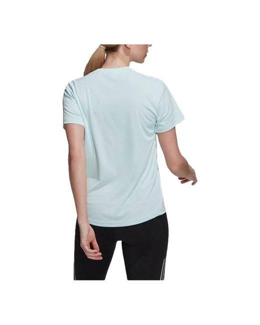 Adidas Hl1456 Run It Tee W T-shirt Almost Blue Size S