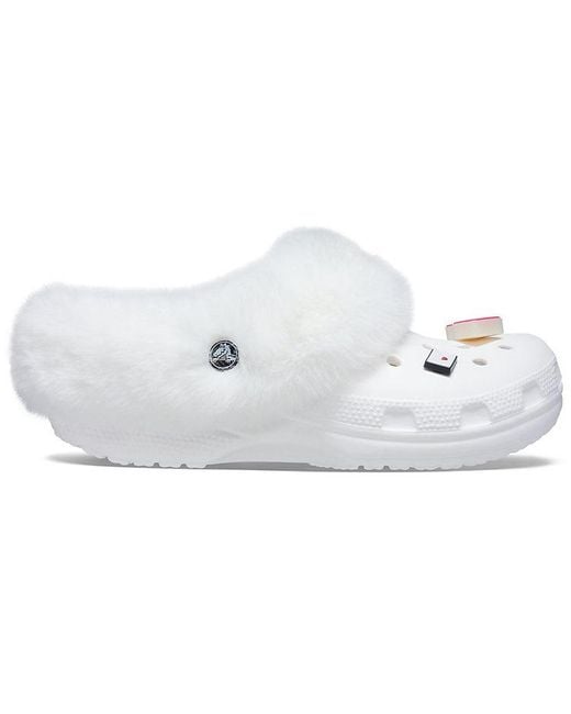 CROCSTM White Classic Clog Slippers for men