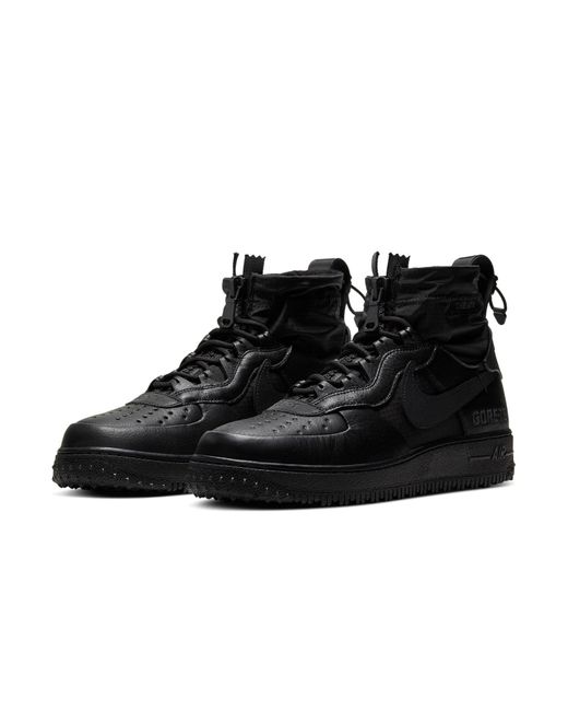 Nike Black Gore-Tex X Air Force 1 High 'Triple' for men
