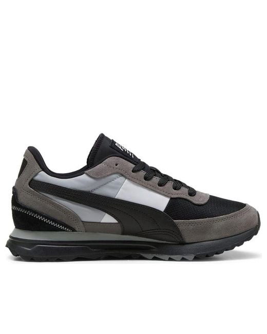 PUMA Black Road Rider Sd Cool Mid' for men