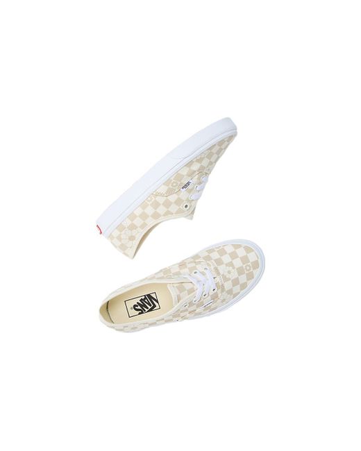 Vans White Floral Check Authentic
