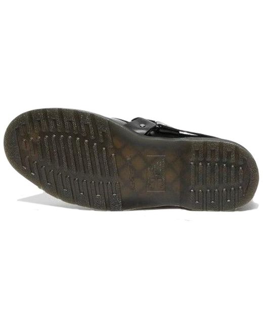 Dr. Martens Black Henree Polished Smooth Leather Buckle for men