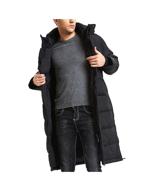 New Balance Blue Long Cut Hooded Coat
