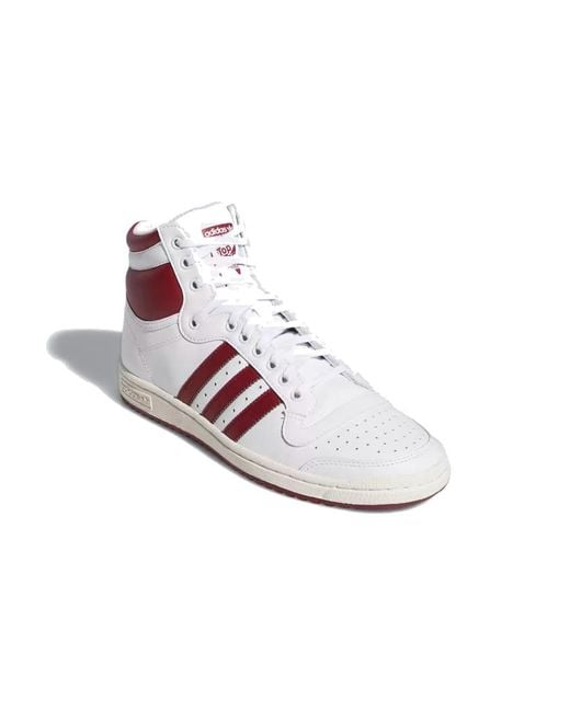 Adidas White Top Ten Hi for men