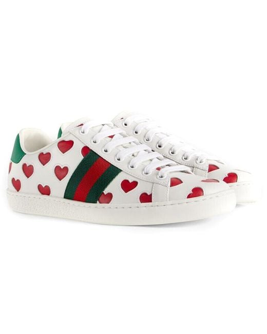 Gucci Red (Wmns) Ace 'Hearts'