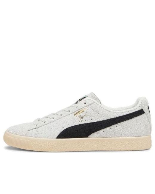 PUMA White Clyde 'Hairy Suede for men