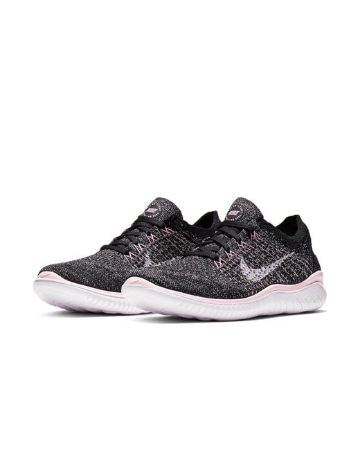 Nike Free Rn Flyknit 2018 Running Shoe (black) - Clearance Sale