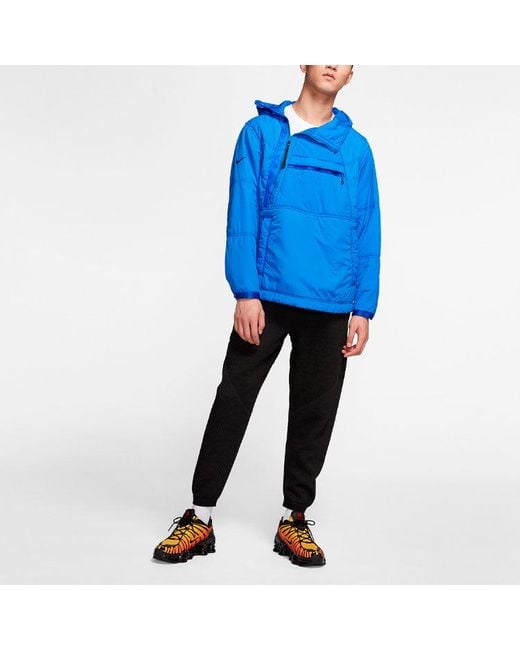 Nike Blue Sports Hooded Padded Jacket for men