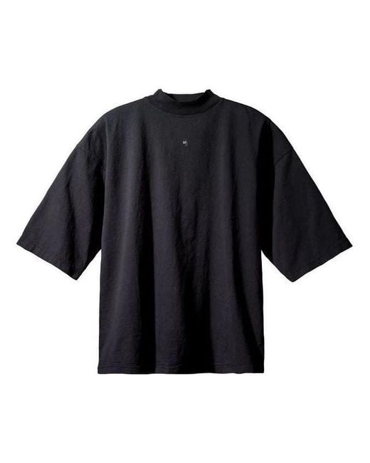 Yeezy Gap Black X Balenciaga Logo 3/4 Sleeve Tee for men