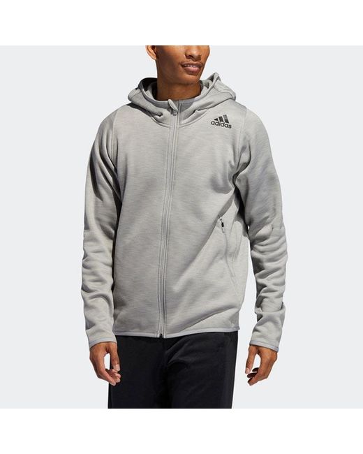 adidas Adida Clia Hoodie Port Training Fleece Lined Hooded Jacket Gray for  Men | Lyst