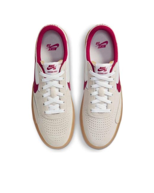 Nike Pink Sb Heritage Vulc 'Summit Cardinal' for men