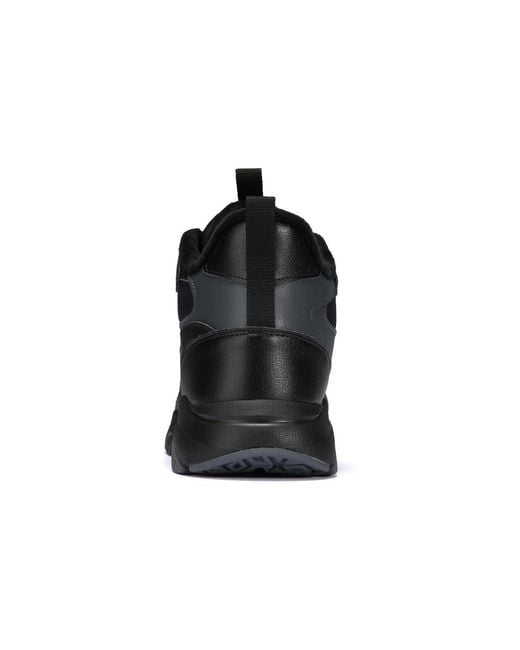 Li-ning Black Lifestyle High Top Shoes Velour' for men