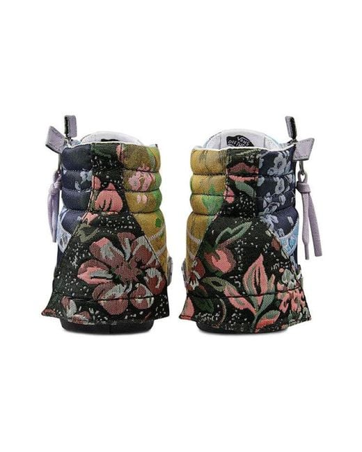 Vans Black Sk8-Hi Reissue Cap 'Florals' for men