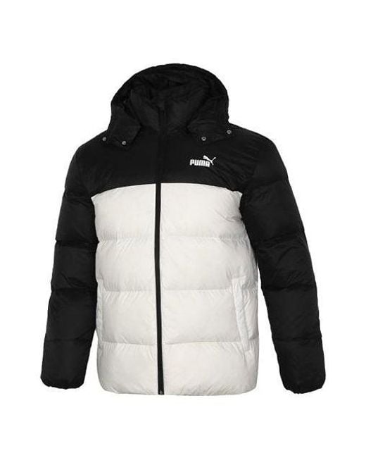 PUMA Black Detachable Hoodie Down Jacket for men