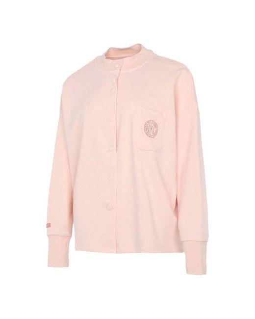 Nike Pink (Wmns) Sportswear Femme Retro Loose Pocket Embroidered Sports Jacket