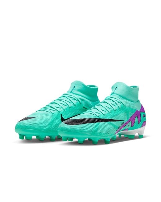Nike Green Mercurial Superfly 9 Pro Ag-Pro 'Mint' for men