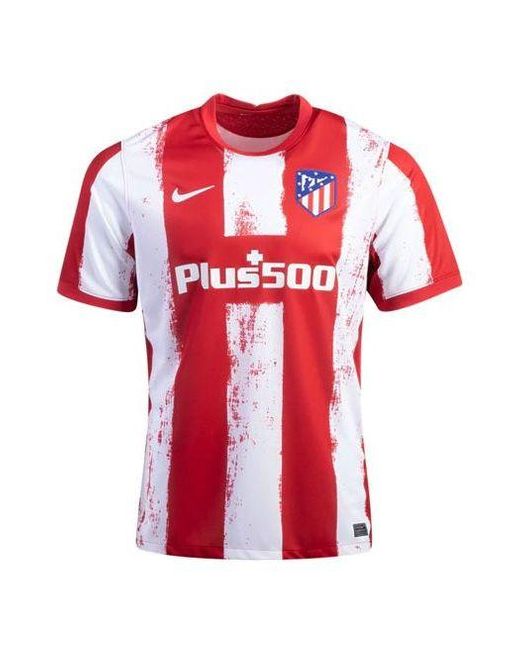 Nike Red Atltico Madrid 21/22 Stadium Home Football Shirt for men