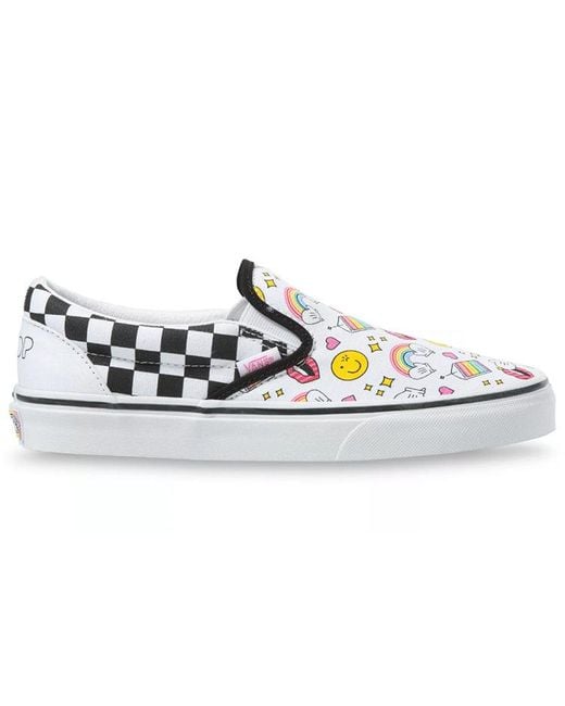 Vans White Flour Shop X Classic Slip-On 'Icons Checkerboard' for men