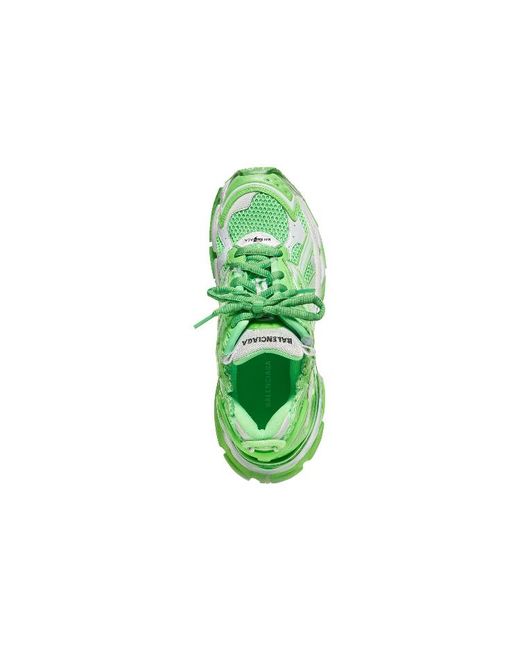 Balenciaga Green Runner Sneakers Fluo Mesh And Nylon' for men