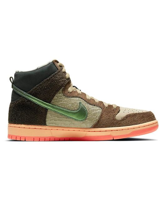 Nike Concepts X Dunk High Pro Sb Skateboard 'duck' in Brown for Men | Lyst