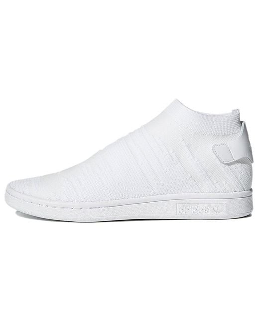 adidas Stan Smith Sock Primeknit in White | Lyst