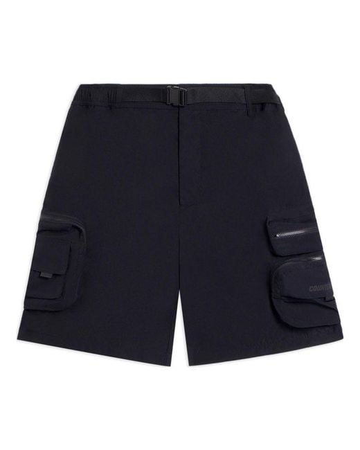 Li-ning Blue Counterflow Cargo Shorts for men