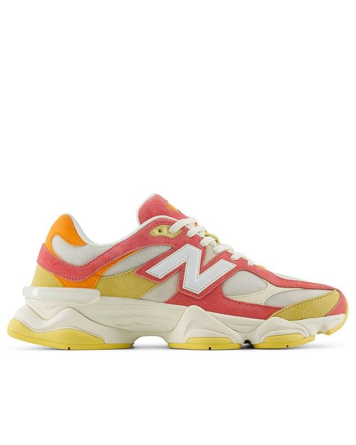 New Balance Gray 9060 'Fluorescent' for men