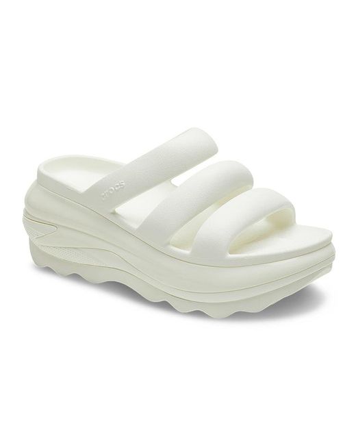 CROCSTM White Mega Crush Triple Strap 'Chalk' for men