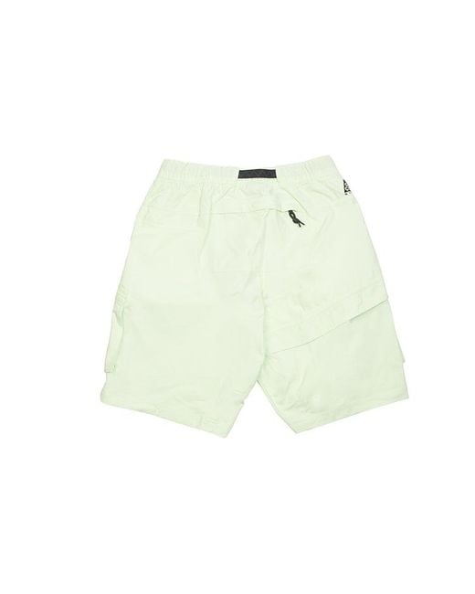 Nike Green Acg Cargo Functional Sports Shorts Fluorescent for men