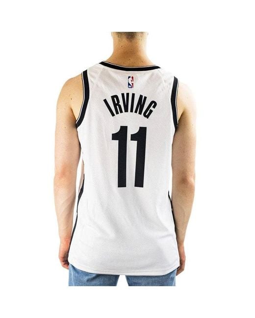 Nike Blue Nba Sw Fan Edition Brooklyn Nets Kyrie Irving 11 Basketball Sports Jersey for men