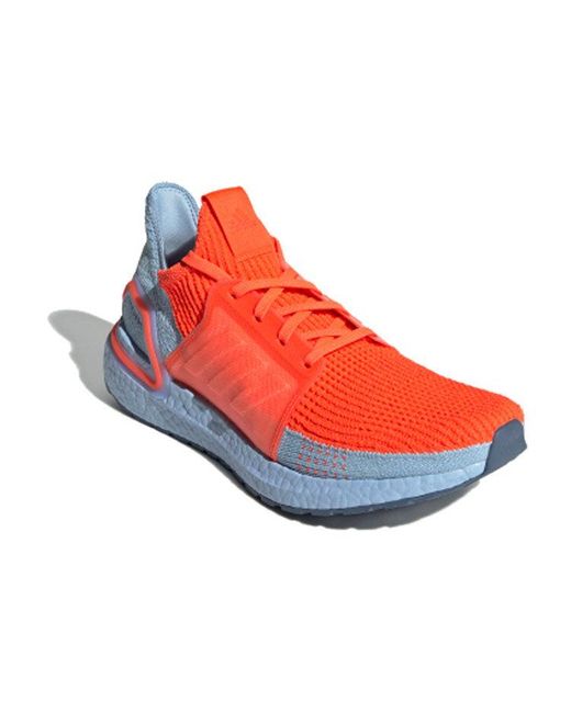 Adidas Blue Ultraboost 19 'Solar Glow' for men