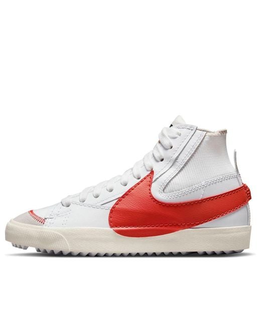Nike White Blazer Mid '77 Jumbo Total' for men