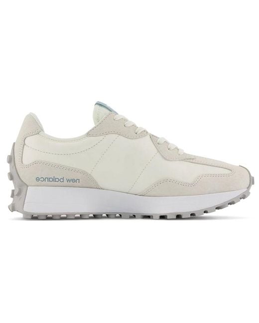 New Balance White 327