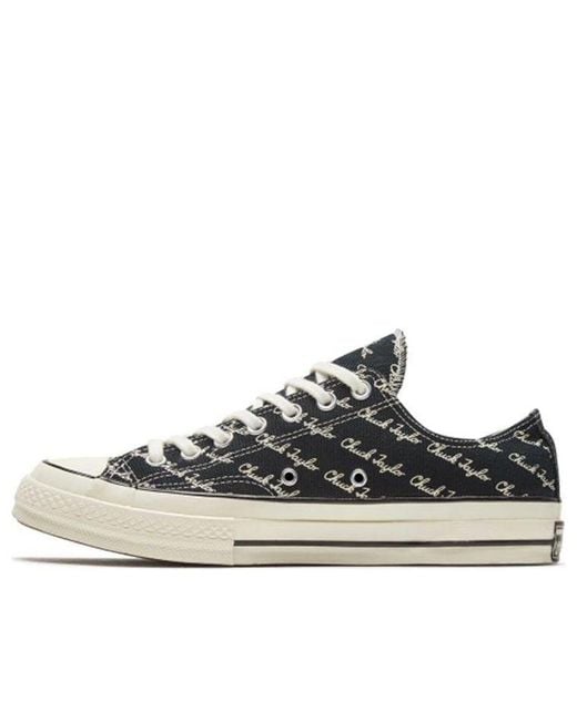 Converse Blue Chuck 70 Low 'Scripted Signature Print for men