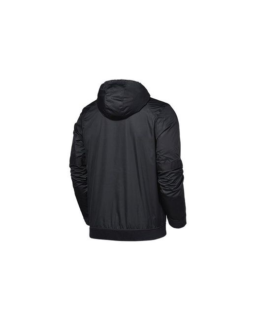 Nike Black Lebron Fleece Stay Warm Breathable Hooded Track Jacket for men
