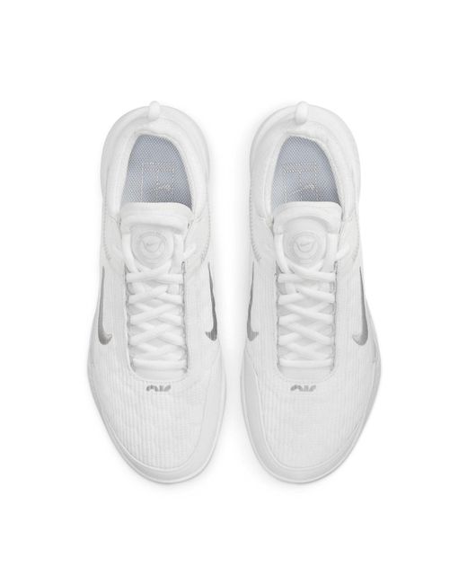 Nike White (Wmns) Court Zoom Nxt Metallic'