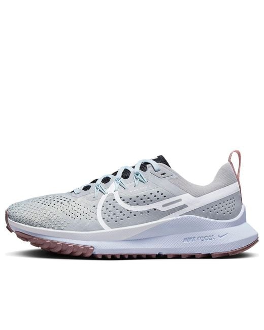 Nike White React Pegasus Trail 4 Trail Running Shoe