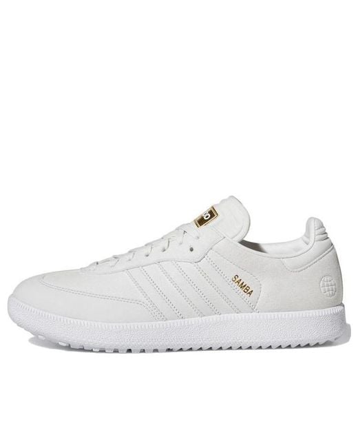 Adidas White Samba Spikeless Golf Se 'Crystal' for men
