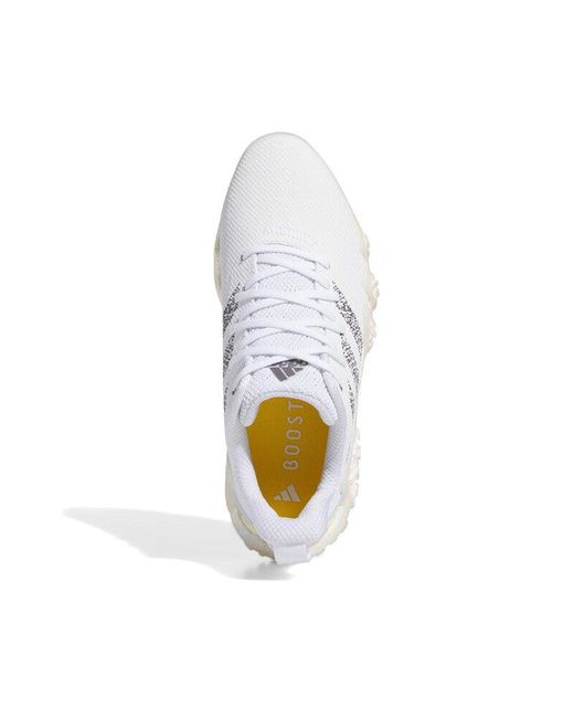 Adidas White Codechaos 22 Lace Golf Shoes for men