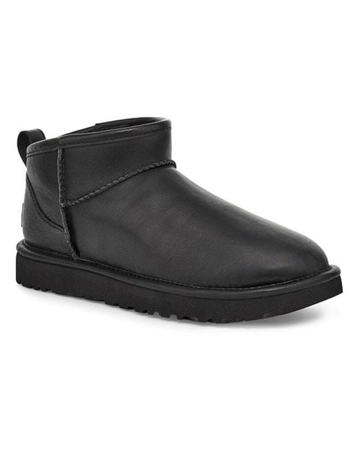 Ugg Black (Wmns) Classic Ultra Mini Leather